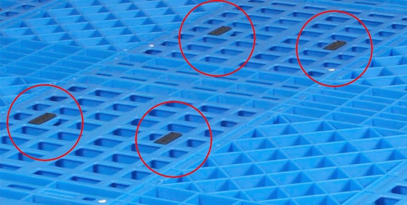 Heavy Duty industrial stackable plastic pallets Loading Capacity of 4T and 1T