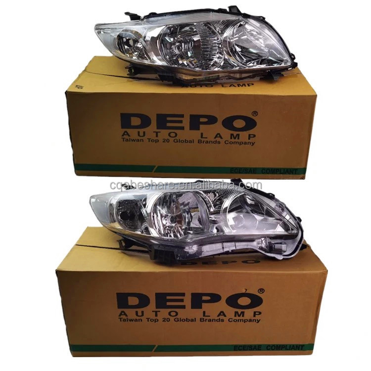81130-02610 Tested Auto Lamp Parts for corolla 2007 2008 2009 Abs Head lamp Front Light