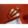 Buy cheap Vonira Professional Christmas Makeup Brushes Set 7pcs Glitter Cosmetic Brush Tool Kit for Girls Birthday Gift Red Color from wholesalers