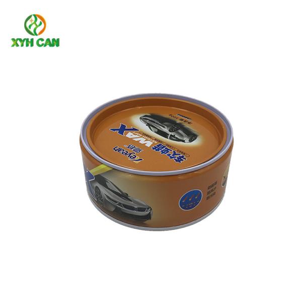 Buy cheap Wax Tin Can Matting Car Round Packaging Container CMYK Offset Printing from wholesalers