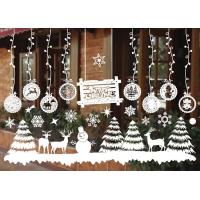 Buy cheap 0.01mm Custom Decorative Stickers Christmas Mall Decorative Window Glass product