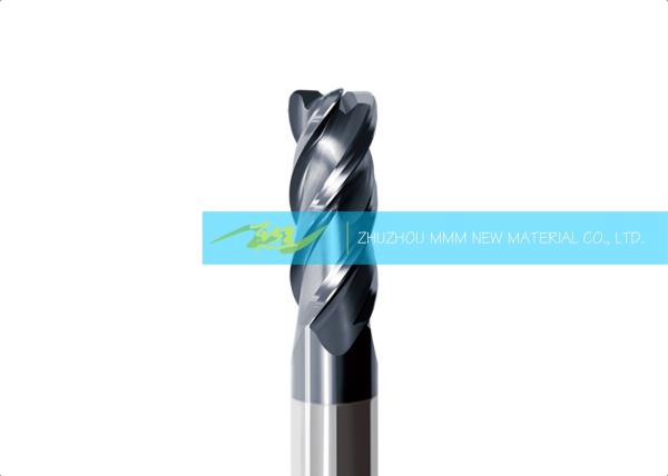 Buy cheap Solid Carbide 4 Flute Center Cutting End Mill For ISO S Heat Resistant Alloys Flat End Mill from wholesalers