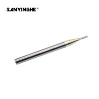 Buy cheap 4 Flute Flat Milling Cutter 0.2mm 0.3mm 0.4mm 0.5mm 0.6mm CNC Tungsten Carbide product