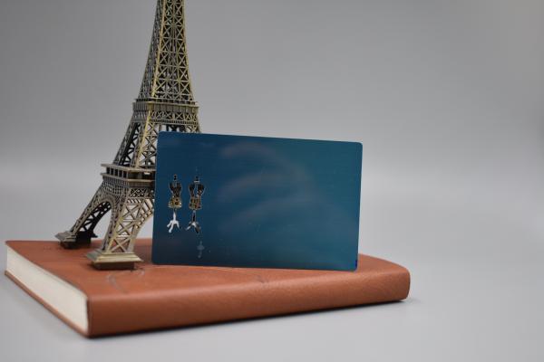 Buy cheap Blue Brushed Member Vip 85x54mm Metal Business Cards from wholesalers