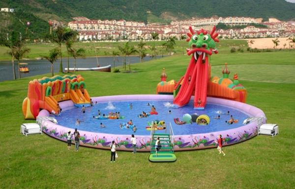 Buy cheap Children Water Park Inflatable Slip And Slide Water Park For Business Rental from wholesalers