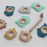 Buy cheap Multifunctional Silicone Baby Teether With Attachable Teething Wooden Ring Animal Pattern from wholesalers