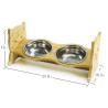 Buy cheap 19cm 23.8cm Stainless Steel Elevated Dog Bowls BPA Free from wholesalers