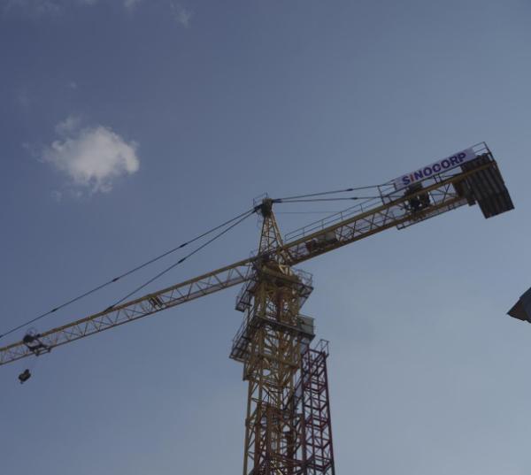 Buy cheap QTZ315 65m Jib Length Hammerhead 10 ton tower crane from wholesalers