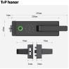 Buy cheap Digital Tuya Handle Smart Glass Door Lock Aluminium Alloy Fingerprint IC Card Access from wholesalers
