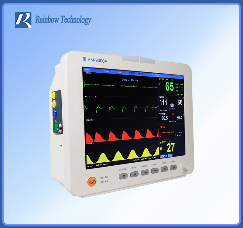 Durable Portable Multiparameter Monitor Color TFT LCD Patient Monitor Hospital