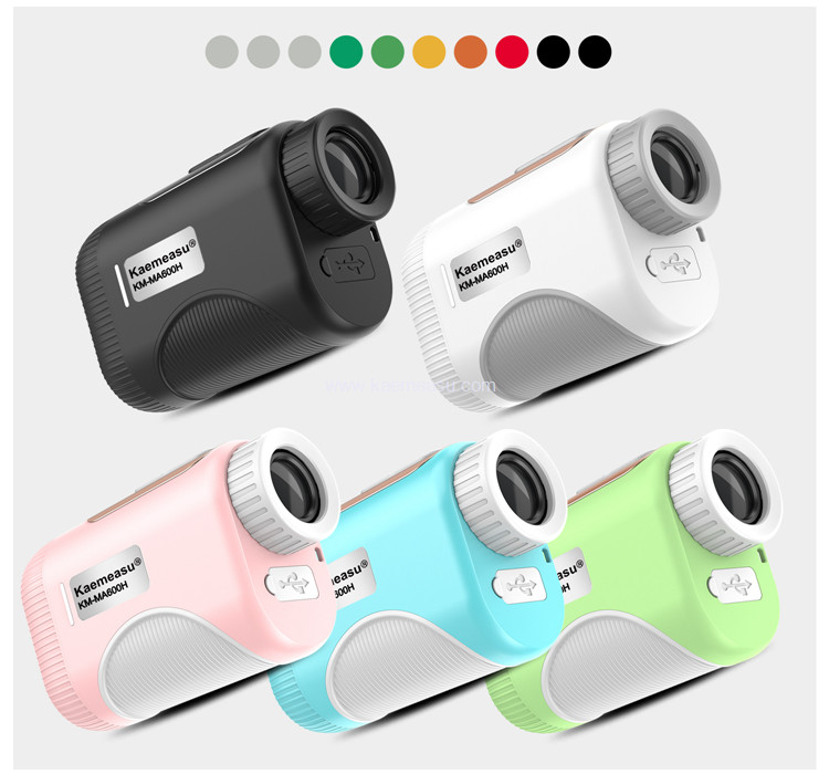 kaemeasu Mini Laser Rangefinder Rechargeable Golf Range Finder With Magnetic Adsorption MA800
