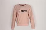 Love Print Women's Sweatshirts No Hood Ladies Cropped Jumper 65% Polyester 35%