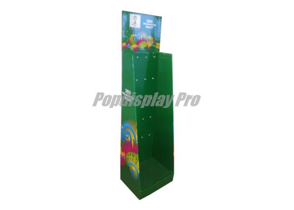 Buy cheap Temporary Green Floor Cardboard Hook Display Environmental Friendly from wholesalers