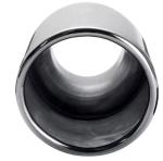 Muffler tips, D1001,ss304 Mirror polished, Angle cut,Rolled edge, universal