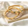 Buy cheap 18 K Love Friendship Bracelet Bangle Gold With Cubic Zirconia Stones Hinged Gift from wholesalers