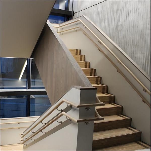 Floating Wall Mounted Handrail System Quick Installation Commercial Residential