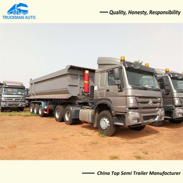 Buy cheap 60 Tons 3 Axle Tipper Trailer For Sand Gravel Haulage from wholesalers