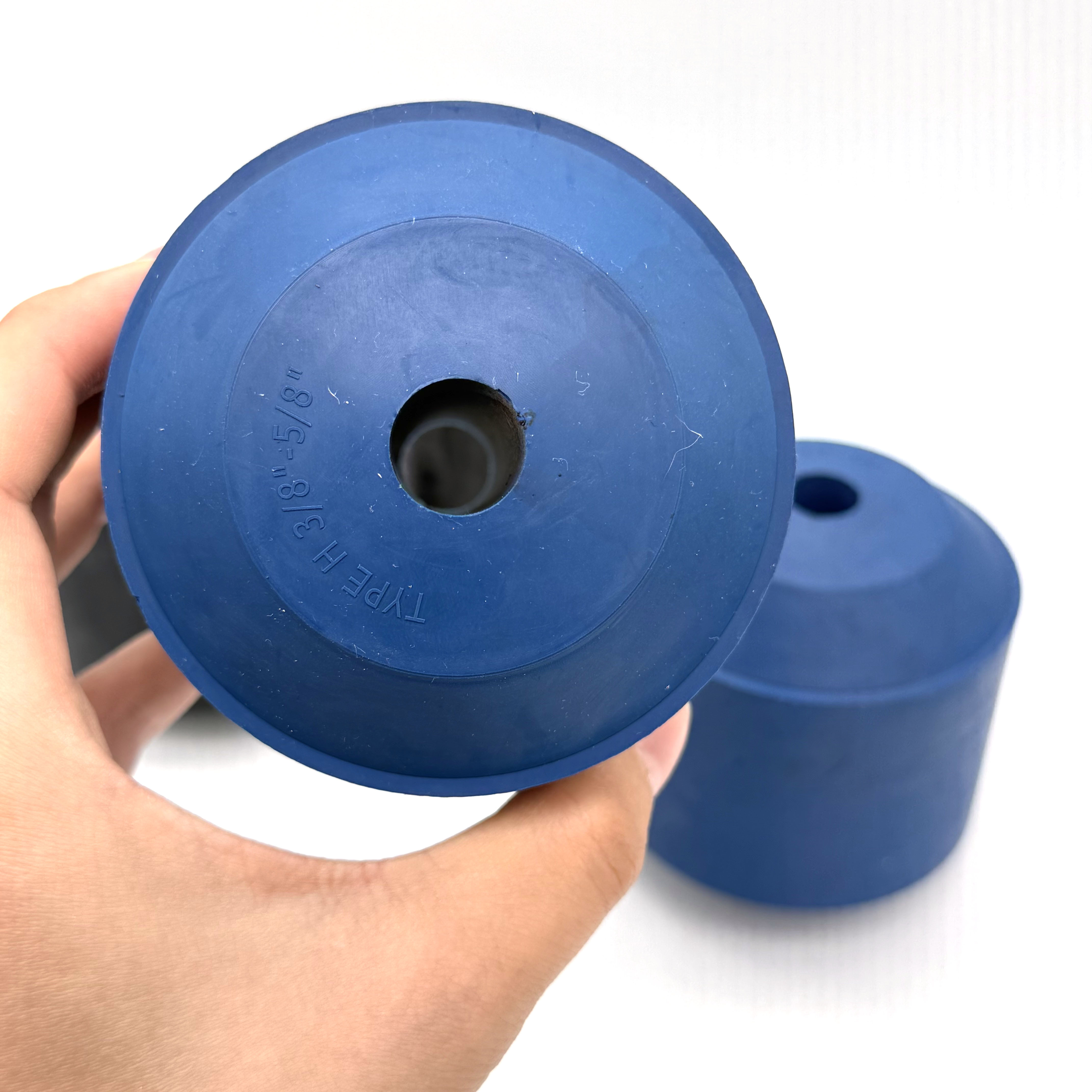 40 To 60 Shore A 3/8'' To 5/8'' H Type Oil Saver Rubber Black And Blue Color