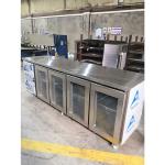 Commerical 2.4m 8ft Under Counter Bar Refrigerator 4 Glass Door