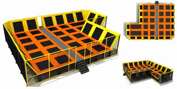 Buy cheap 224M2 Big Trampoline Park or Sale Discount Large Children Trampoline from wholesalers
