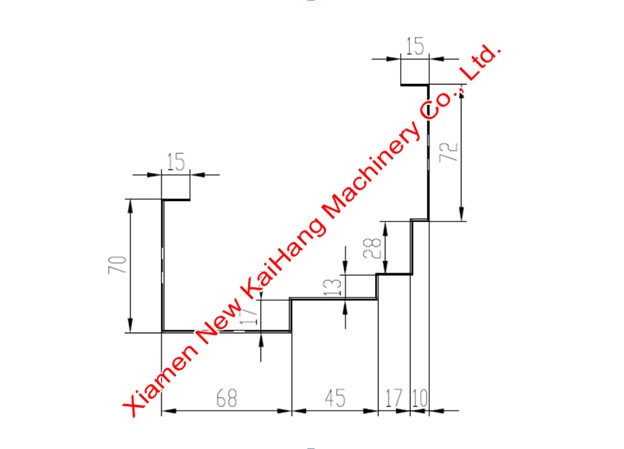 24 Forming Station Rainwater Gutter Roll Forming Machine For Rainwater Gutter, Gutter cold rolling mills