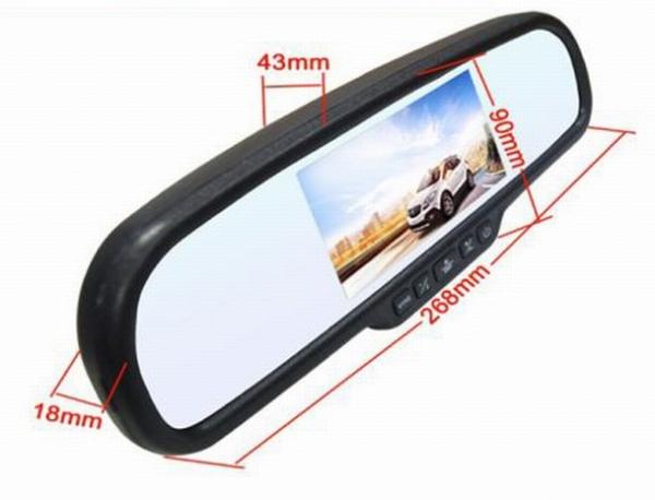 Ouchuangbo 4.3 inch high-definition digital car rear mirror monitor factory