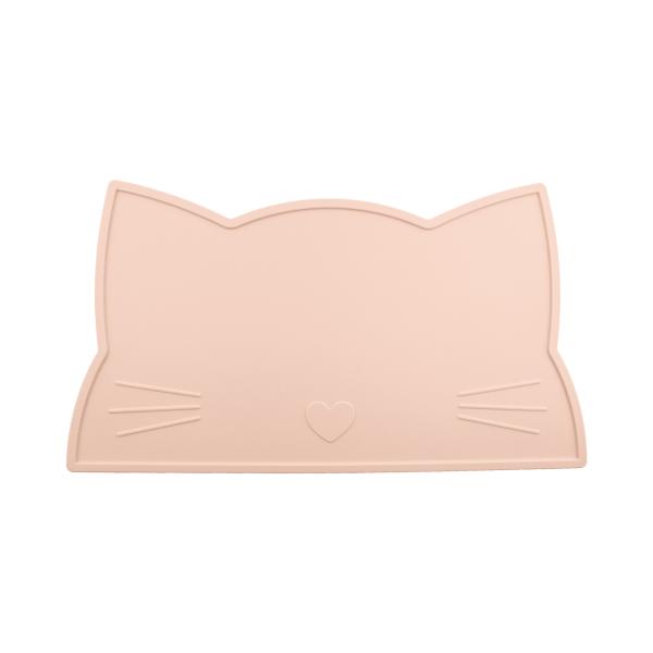 Buy cheap Cat Face Kids Silicone Placemat , Silicone Dining Table Mat Heat Resistant Waterproof feeding mat from wholesalers