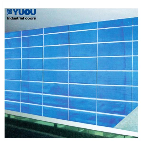 Buy cheap Blue Fireproof PVC Roller Shutter Door Fabric Curtain 50HZ For Supermarket from wholesalers