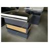 Buy cheap 6 Feet Long Supermarket Checkout Counter , Wood And Steel Clothing Shop Cashier Counter Desk from wholesalers