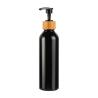 Buy cheap Black Round Shoulder Cosmetic Lotion Bottle Bamboo PET Bottle 180ml 200ml 250ml 300ml from wholesalers