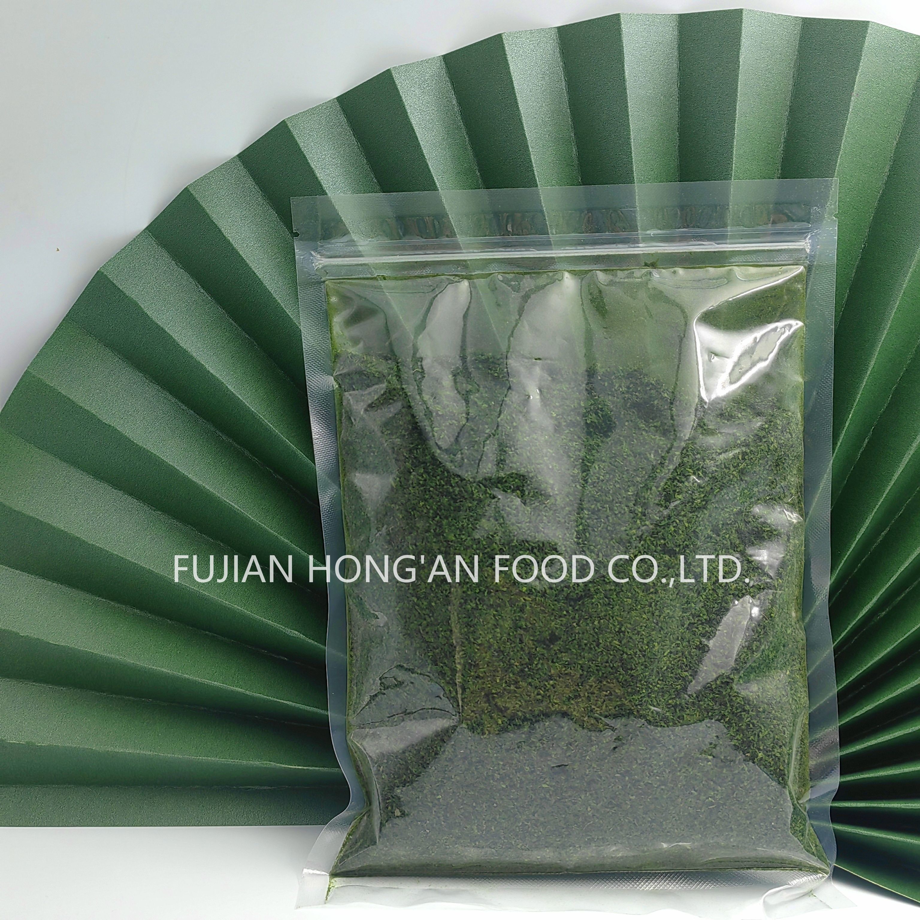 Crispy Aonori Seaweed Ulva Pertusa Powder Flakes Green Laver Seaweed For Salads Soups