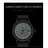 Buy cheap KINYUED J069 stainless steel luxury leather waterproof quartz oem brand hands wristwatches custom logo wrist mens watch from wholesalers