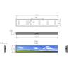 Buy cheap Ultra Wide Stretched Bar Lcd Display 38.5 Inch For Commercial Advertising Playing from wholesalers