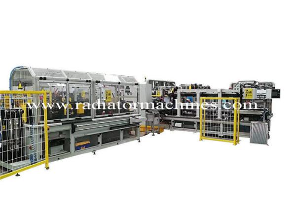 Buy cheap Fully Automatic Radiator Production Line , Aluminium Radiator Core Builder Line from wholesalers