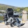 Buy cheap Brushless Motor Power Wheelchair Aluminum Alloy With Rigid PU Tyre from wholesalers