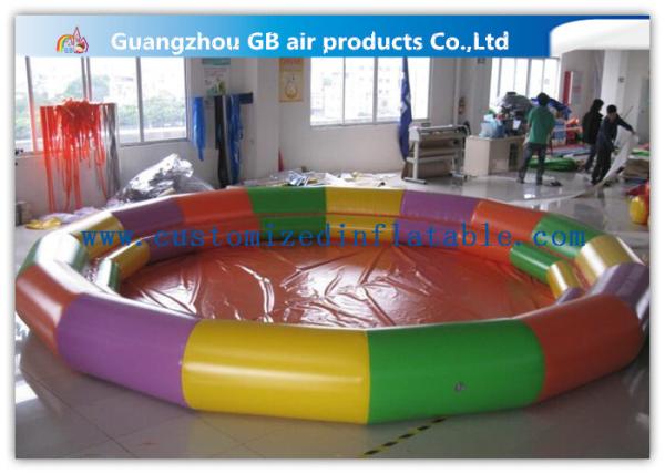 Buy cheap Colorful Round Outdoor Inflatable Swimming Pool Kids With Ladder 8m Diameter from wholesalers