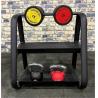 Buy cheap Gym Equipment Commercial 2 Tier Weights Dumbbell Rack Kettlebell Rack from wholesalers