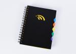 PP Plastic Hollow Out Spiral Bound Hardcover Journal Offset Paper Material With