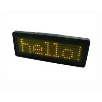 Buy cheap LED Name Badge Sign Yellow color B729TY product