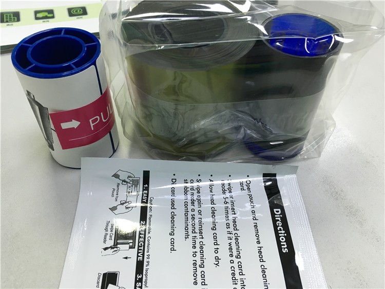 Long-lasting YMCKOP Color Ribbon DIC10201 for DCP 240/340 Card Printer