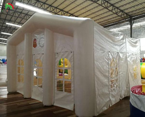 White Large Outdoor Blow Up Wedding Party LED Light Camping Inflatable Outdoor