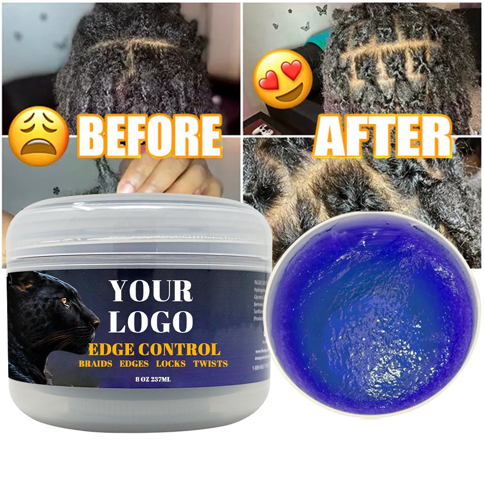 4c Loc N Twist Gel Custom Logo 24 Hour Waterproof Extra Strong Hold for African Hair