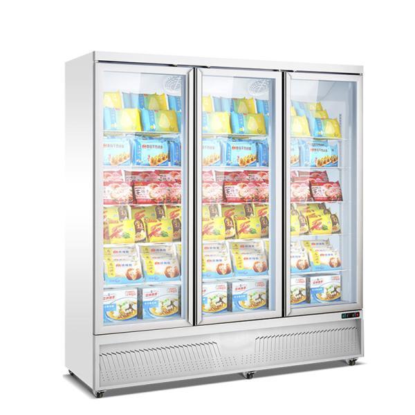 Buy cheap Wholesale commercial supermarket 3 glass doors upright display fridge refrigerator freezers from wholesalers
