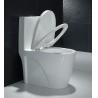 Buy cheap 26" One Piece Skirted Dual Flush Toilet Flush Valve Ceramic Tall Toilet Bowls from wholesalers