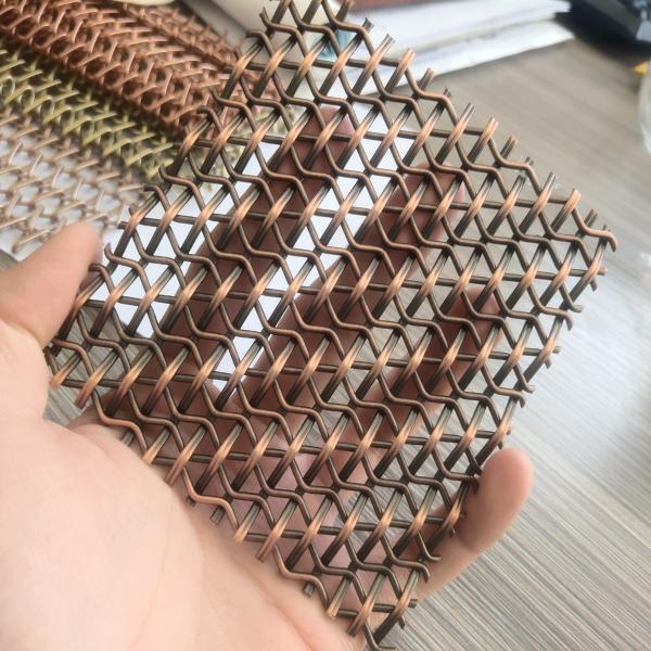 Buy cheap 5mm Warp Pitch Decorative Wire Mesh Grilles Perfect Style And Function Cabinet Doors from wholesalers