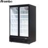 Buy cheap Black Two Door Commercial Supermarket Refrigerator Digital Temp 950L from wholesalers