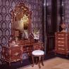 Buy cheap Handmade Carved Bedroom European Style Closet Red Four Door Wooden Wardrobe from wholesalers