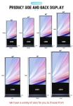 55 Inch Indoor LCD Display Touch Screen Kiosk 1920x1080 2k Android Display Floor
