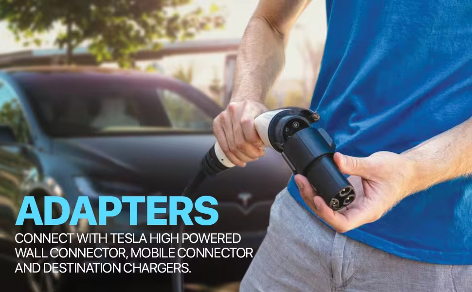 Tesla Model 3/S/X/Y SAE J1772 80A 250V AC Type 1 J1772 to Tesla Ev Charging Adapter
