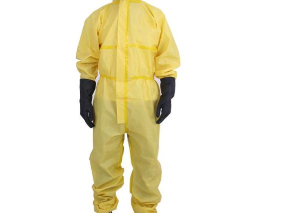 Buy cheap White Blue Surgical Disposable Gown Lightweight Chemical Protective Coveralls from wholesalers